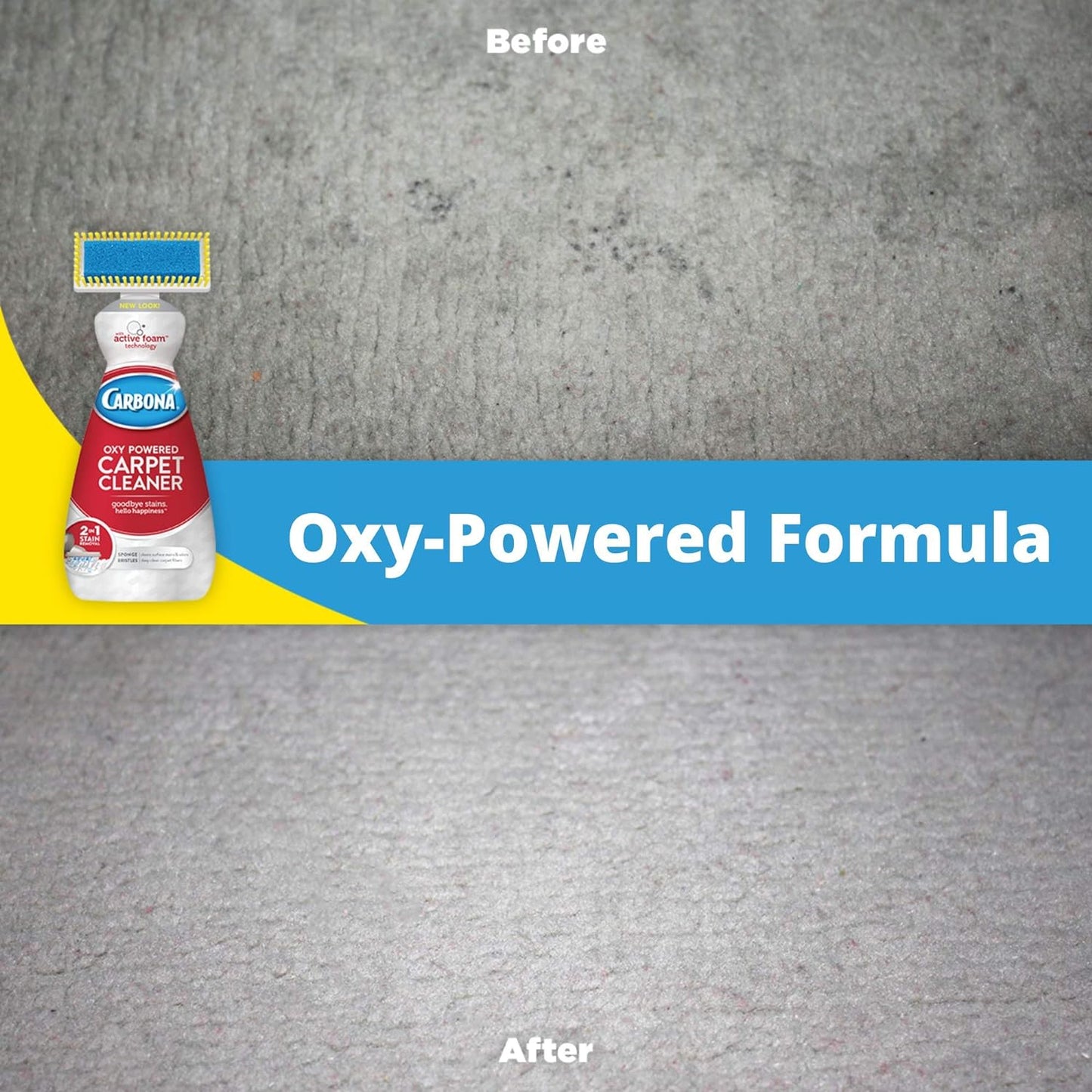 Carbona Carpet Cleaner with Brush | Oxy-Powered Foam for Spot Stain Removal | 27.5 Fl Oz, Pack of 1